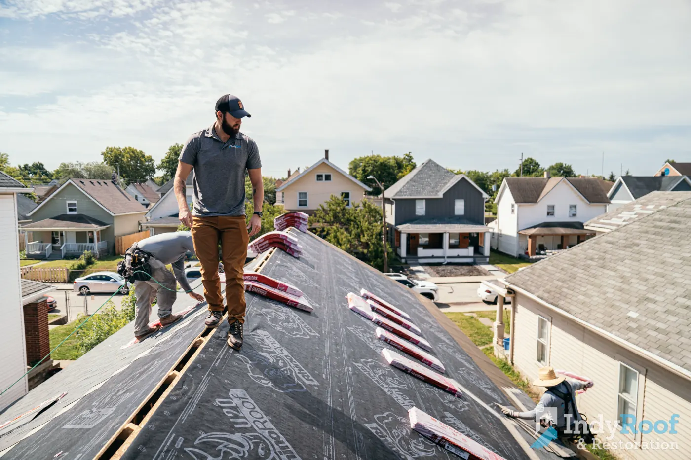 Commercial roof inspection documented in Saxony